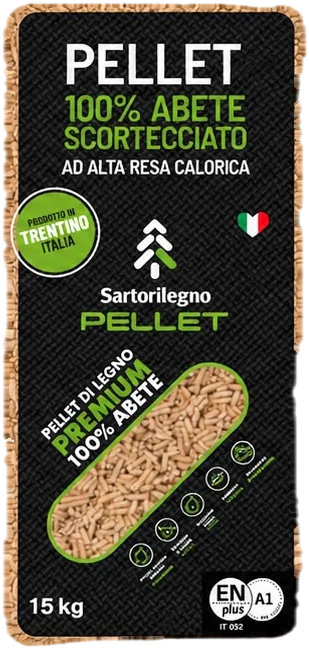 Sacco di pellet Sartorilegno da 15 kg
